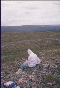 Anne ja Dacke Rahpesoaivilla, kuva J&auml;k&auml;l&auml;p&auml;&auml;lle 21.7.1989