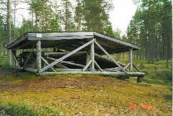 Helanderin kotaj�rvell� E.L�nnrotin ja M.A.Castrenin joulun 1841 y�sija 20.7.2000